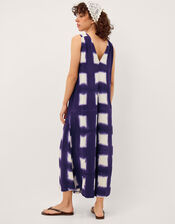 Halia Artisanal Tie-Dye Jumpsuit, Blue (NAVY), large