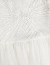 Sunray Embellished Dress, Ivory (IVORY), large