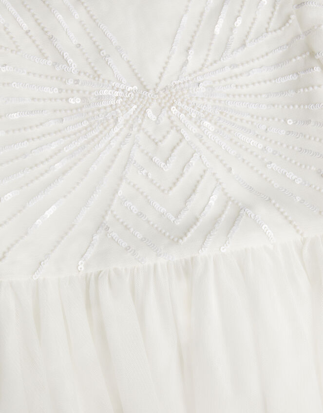 Sunray Embellished Dress, Ivory (IVORY), large