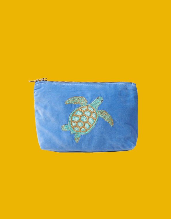Elizabeth Scarlett Turtle Velvet Pouch, , large