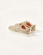 Glitter Trainers, Gold (GOLD), large