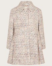 Sparkle Tweed Coat , Blue (BLUE), large