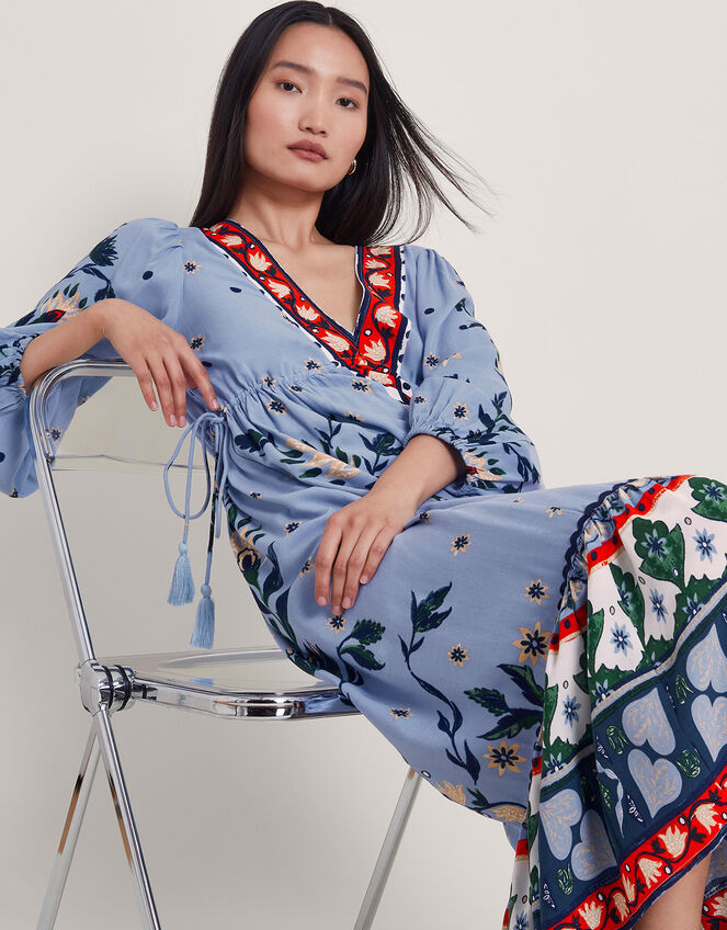Aldina Floral Dress, Blue (BLUE), large
