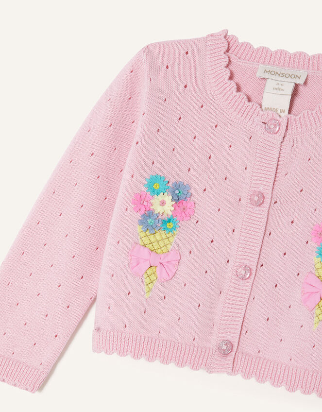 Baby Ice-Cream Cardigan, Pink (PINK), large