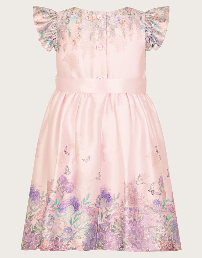 Baby Alium Satin Print Dress, Pink (PINK), large