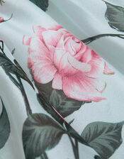 Rosaline Flower Print Organza Dress, Green (SAGE), large