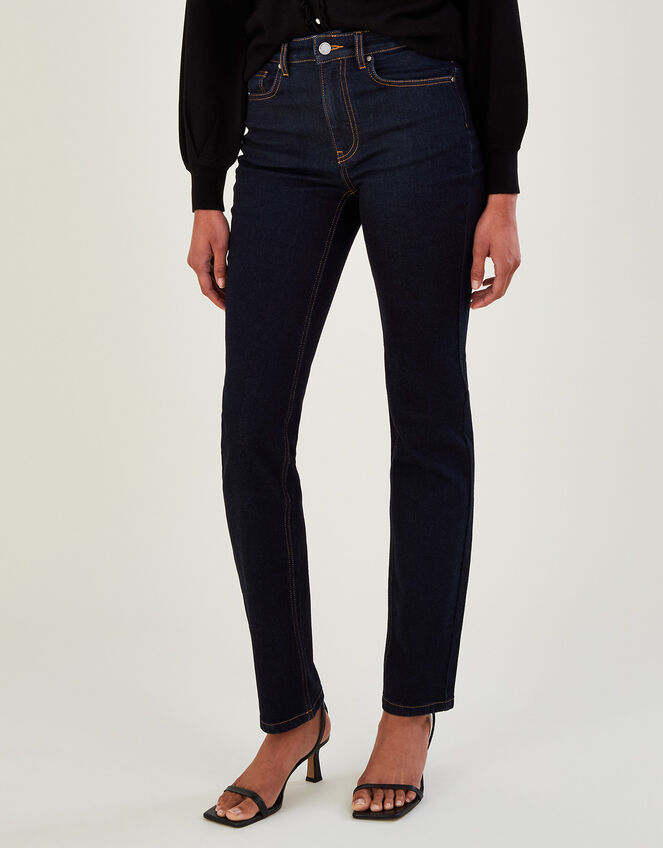 Bootcut Denim Jeans, Blue (INDIGO), large