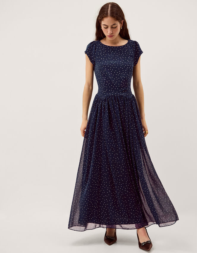 Caitie Polka Dot Maxi Dress