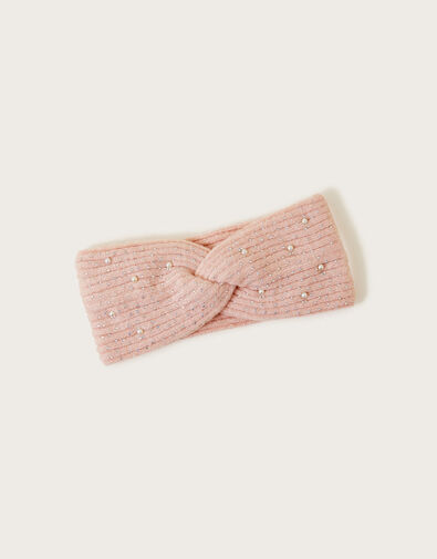 Embellished Knit Headband, , large