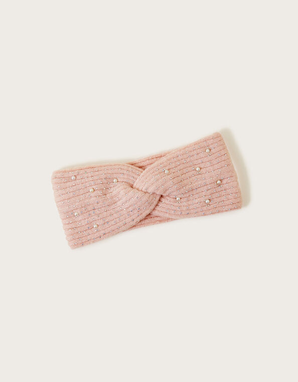 Embellished Knit Headband, , large