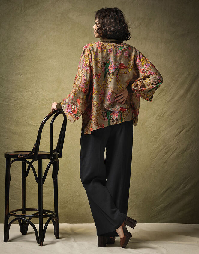 One Hundred Stars Antique Chintz Kimono, , large