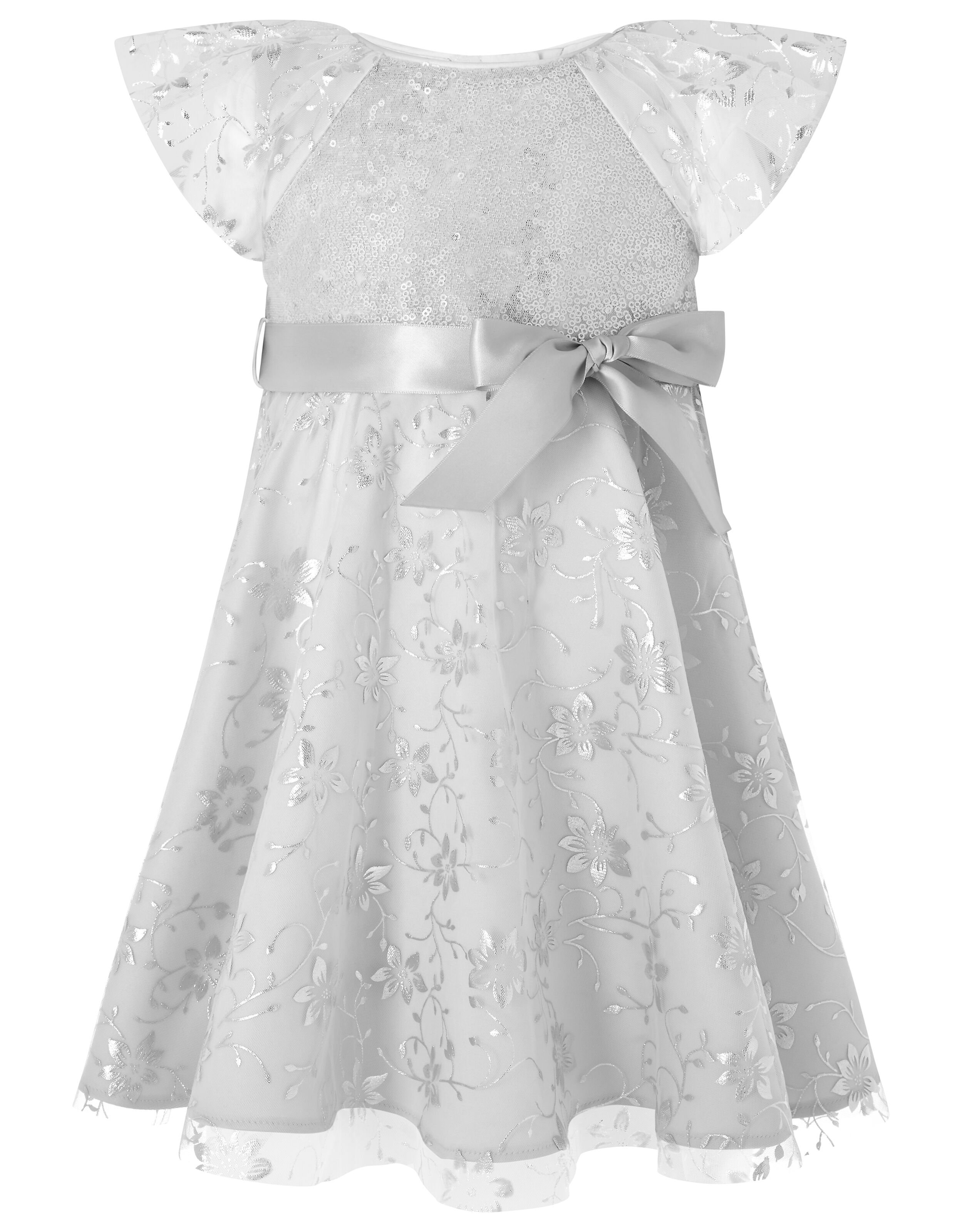 Baby girl online silver dress