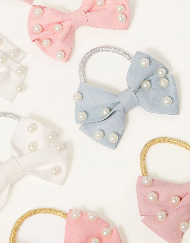 Pearly Bow Hair Accessory Set, , large