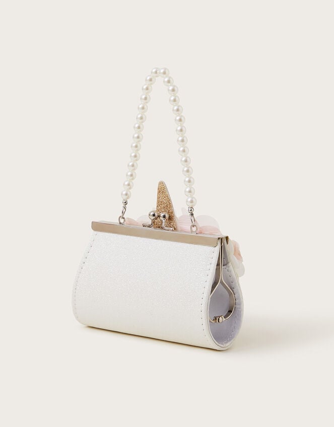 Mini Unicorn Pearl Strap Bag, , large