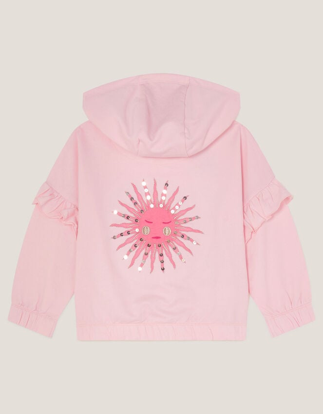 Fresh Hoods Moon And Sun Sweatshirt Sun Embroidered Zip-Up Hoodie