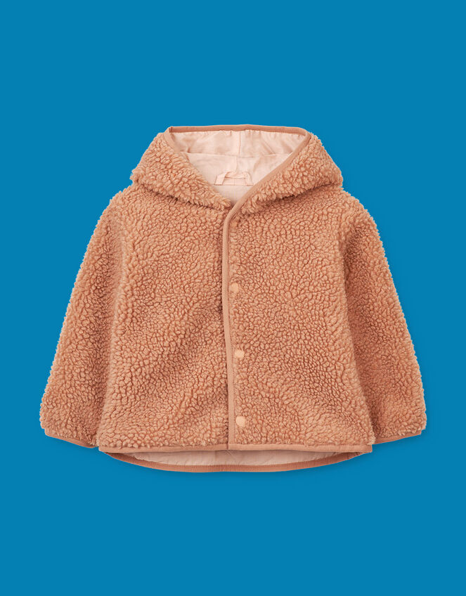Liewood Inge Hooded Pile Jacket, Pink (PINK), large