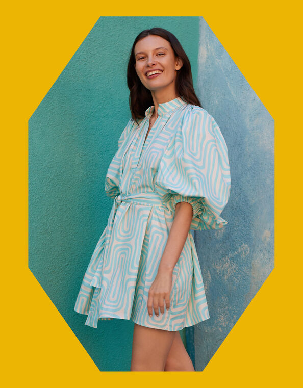 Sundress Inaya Shirt Dress, White (WHITE), large
