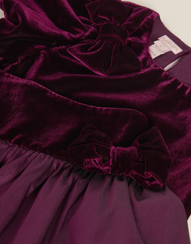 Solana Velvet Taffeta Top & Skirt Set, Purple (PURPLE), large