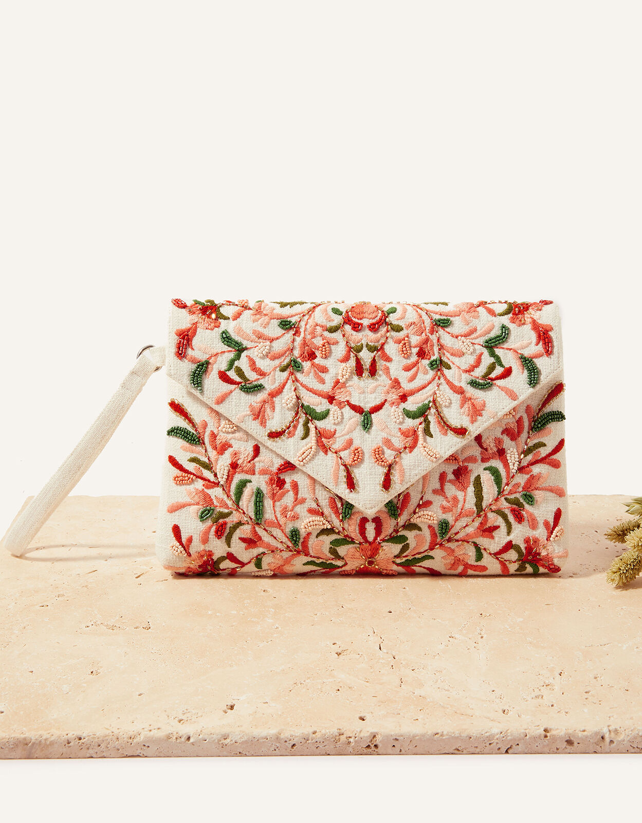 Embroidered clearance clutch bag