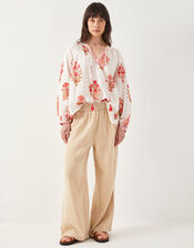 East Marcia Floral Cotton Blouse, Multi (MULTI), large