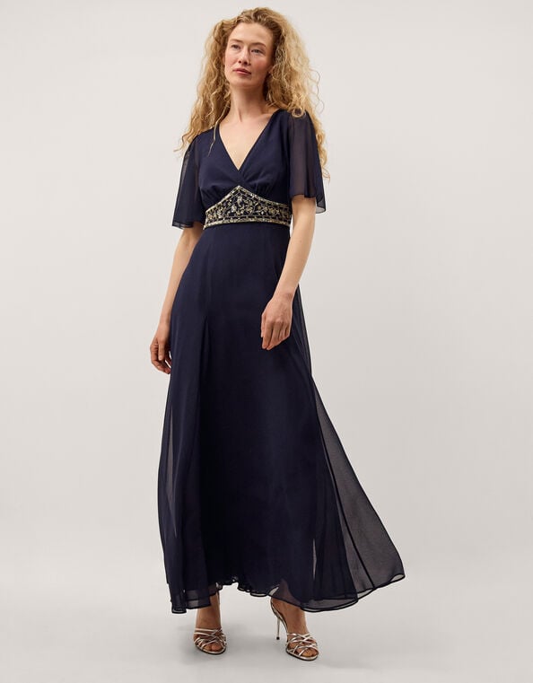 Sienna Embellished Maxi Dress, Blue (NAVY), large