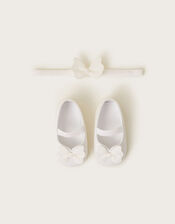 Coco Butterfly Booties and Bando, Ivory (IVORY), large