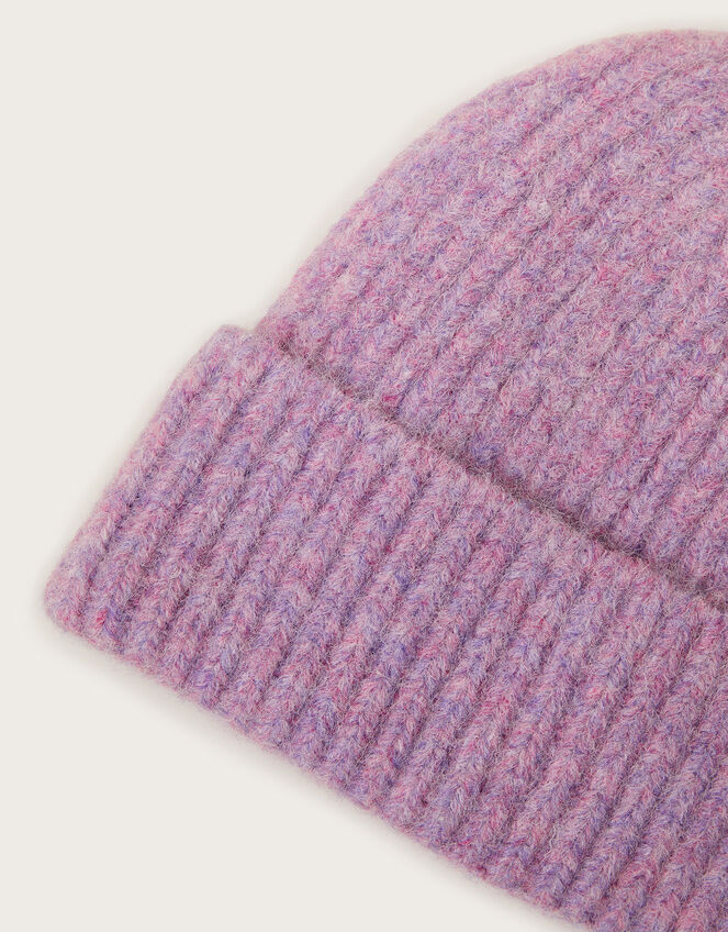 Cassy Knit Beanie , Purple (LILAC), large