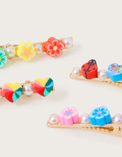 Fun Fimo Hair Clips 4 Pack, , large