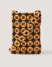 Joli Wooden Bead Crossbody Bag, , large