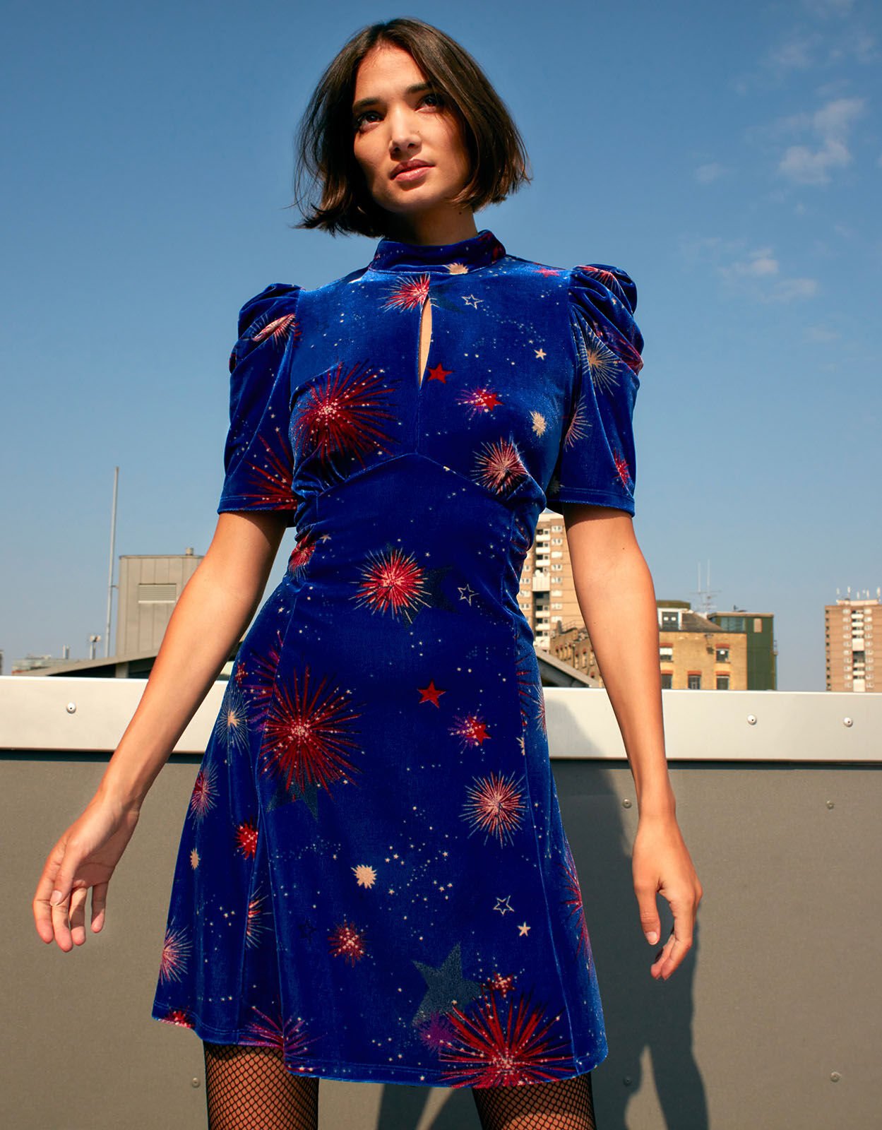 monsoon blue star dress