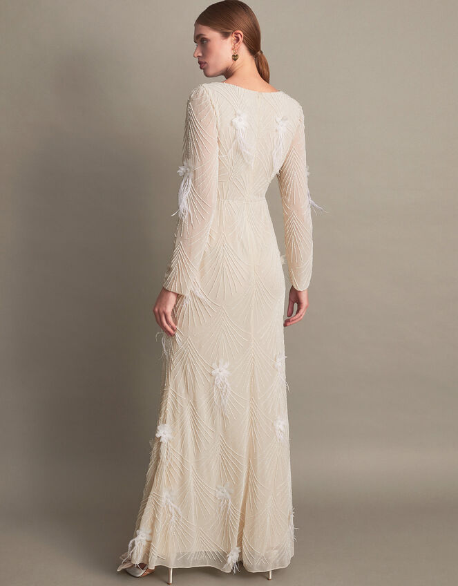 Florence Embellished Bridal Dress, Ivory (IVORY), large