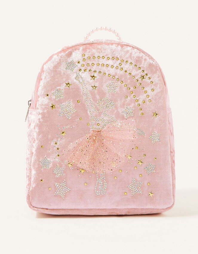 Stardust Ballerina Velvet Backpack, , large