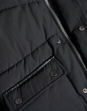 Water-Resistant Puffer Jacket, Black (BLACK), large