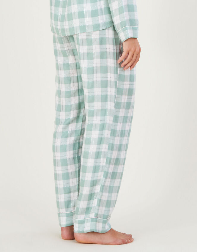 Check Pyjama Bottoms in LENZING™ ECOVERO™ Green