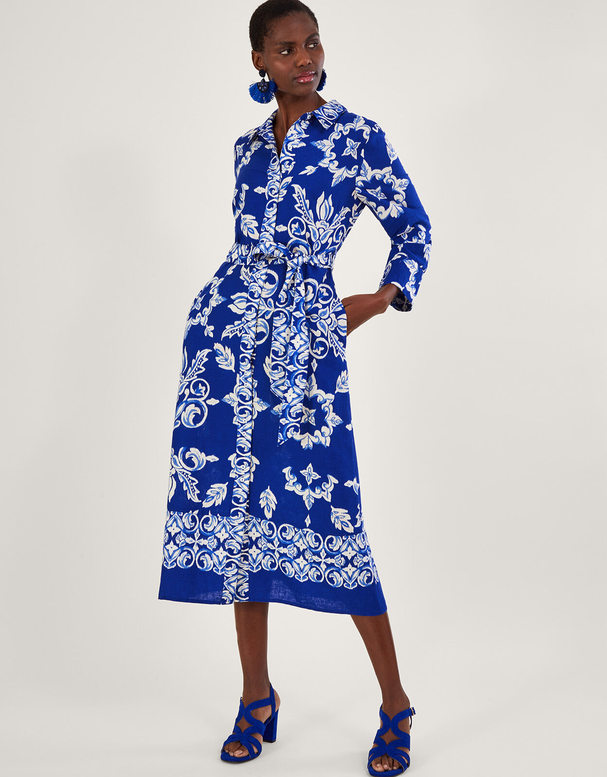 Monsoon sales blue dress