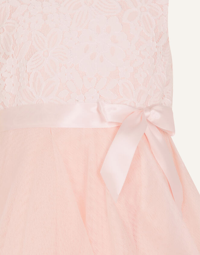 Seville Lace Ruffle Dress, Pink (PINK), large