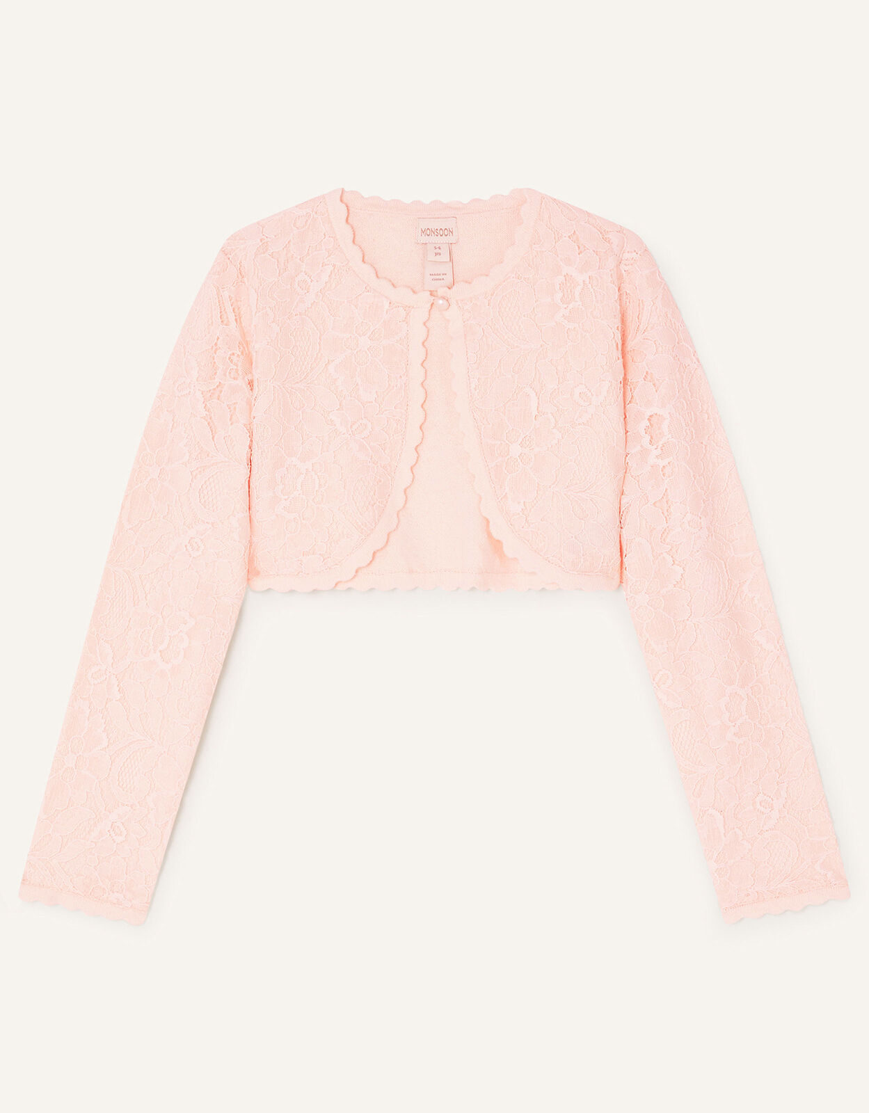 Light pink lace cardigan clearance