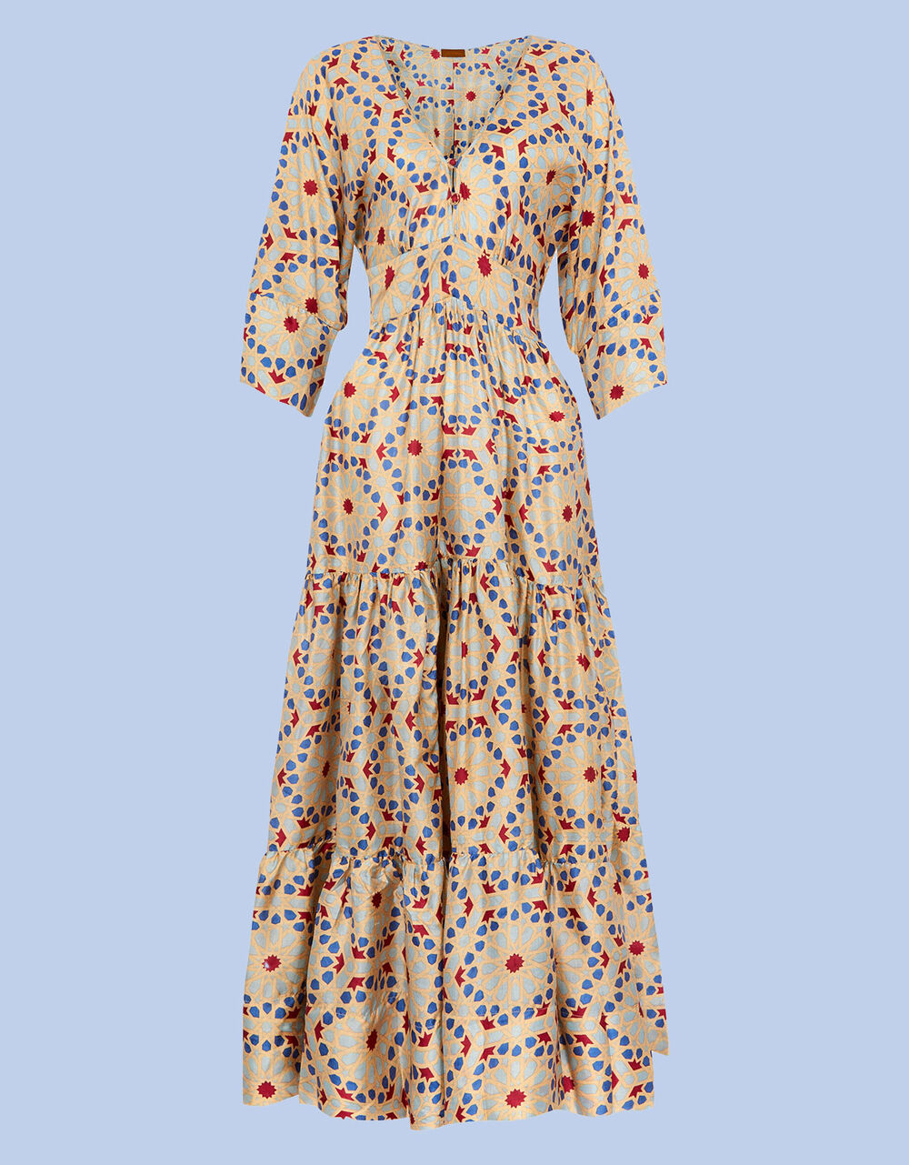 Women Dresses | La Galeria Elefante WIF Silk Kimono Dress Cream - KQ00479