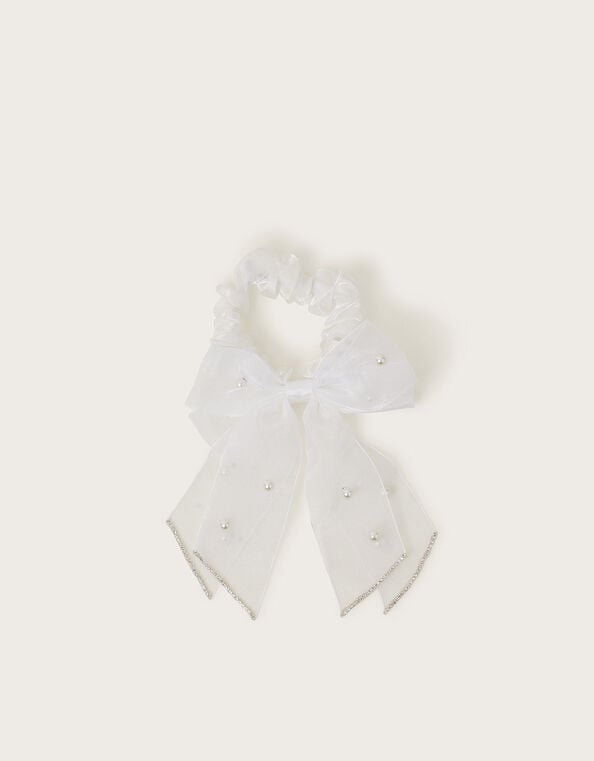 Communion Bow Scrunchie, , large