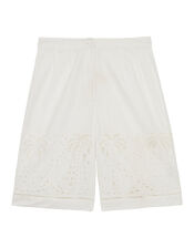 Petite Mendigote Paul Embroidered Shorts, Natural (ECRU), large