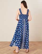 Evy Patch Print Dress, Blue (NAVY), large