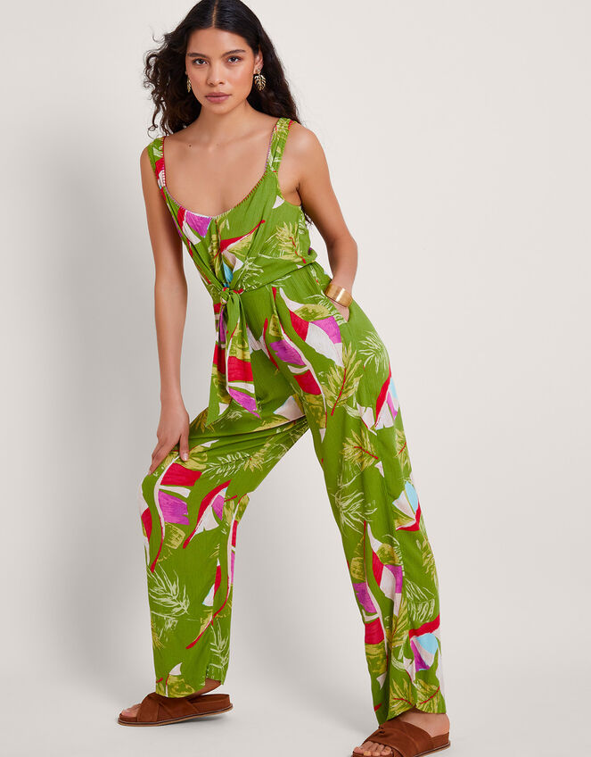Dragonfly Dream Twinning Set – Mint Green Embroidered Kurta & Floral Garden Jumpsuit