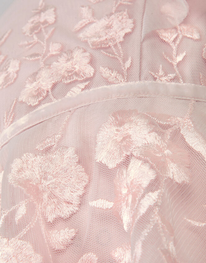 Baby Oelene Embroidered Party Dress, Pink (PALE PINK), large