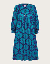 La Galeria Elefante Smock Dress, Blue (BLUE), large