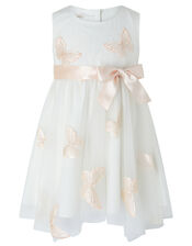 Baby Molly Butterfly Dress, Ivory (IVORY), large