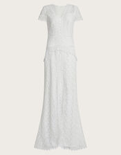 Sienna Lace Bridal Maxi Dress, Ivory (IVORY), large