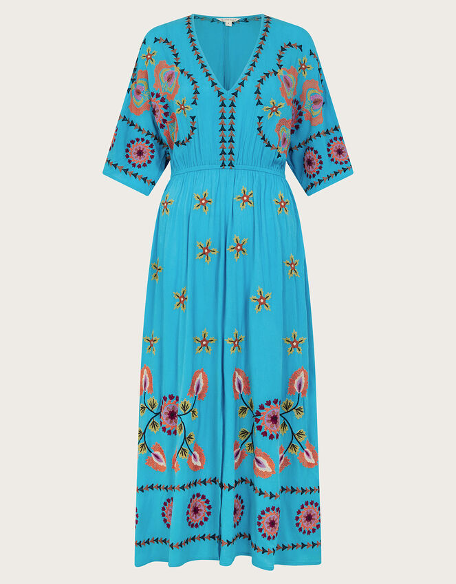 Lexi Geometric Dress, Blue (BLUE), large