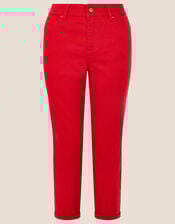Idabella Cropped Jeans, Red (RED), large