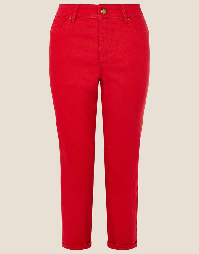 Idabella Cropped Jeans, Red (RED), large