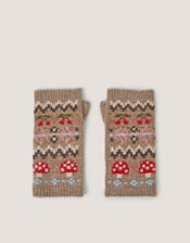 Mia Mushroom Wrist Warmers, , large